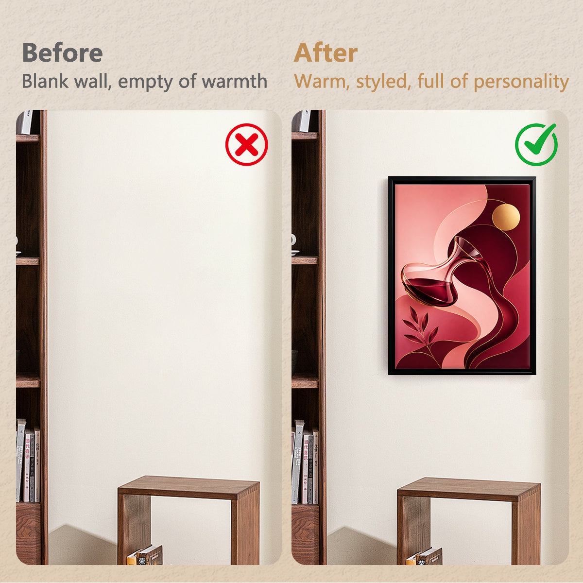 Abstract Wine Decanter Wall Art Print, Modern Home Decor, High-Quality Matte Finish, Perfect for Living Room or Kitchen