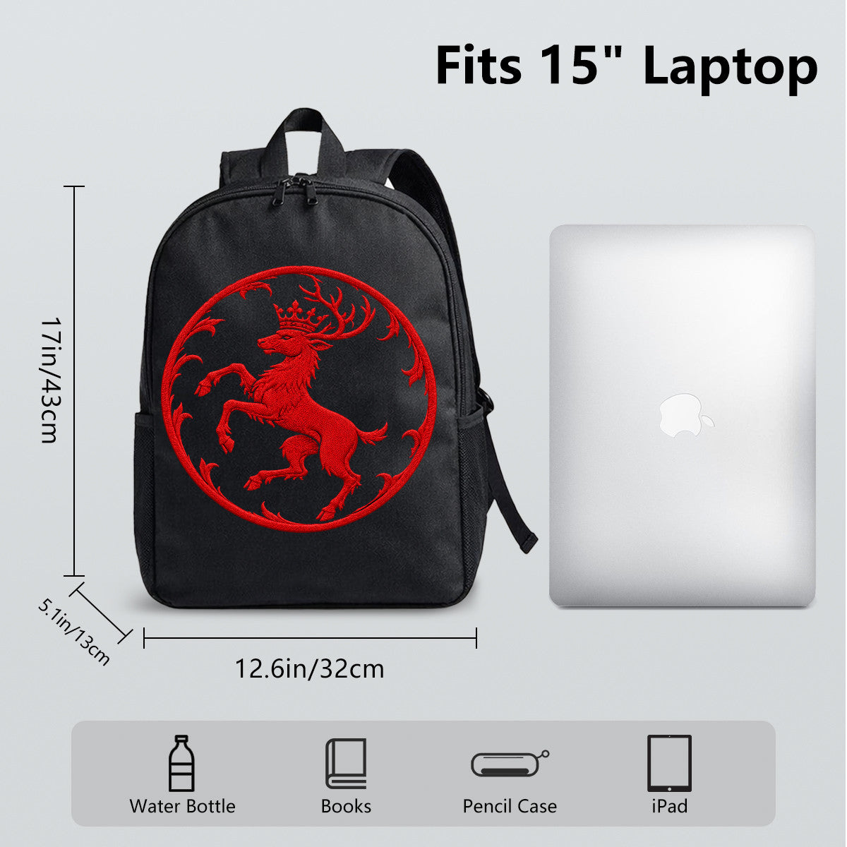 Game of Thrones Red Stag Backpack, Durable High-Density Weave, Campus & Commute Ready