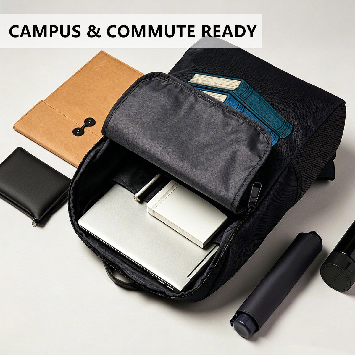 Backpack with Frog Scientist Design, Durable High-Density Weave, Campus & Commute Ready