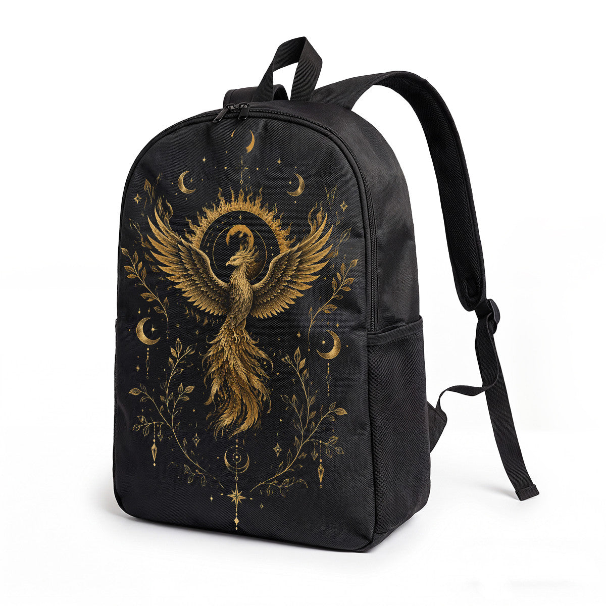 Phoenix Sky Pattern Backpack, High-Density Weave, Campus & Commute Ready, Durable and Stylish