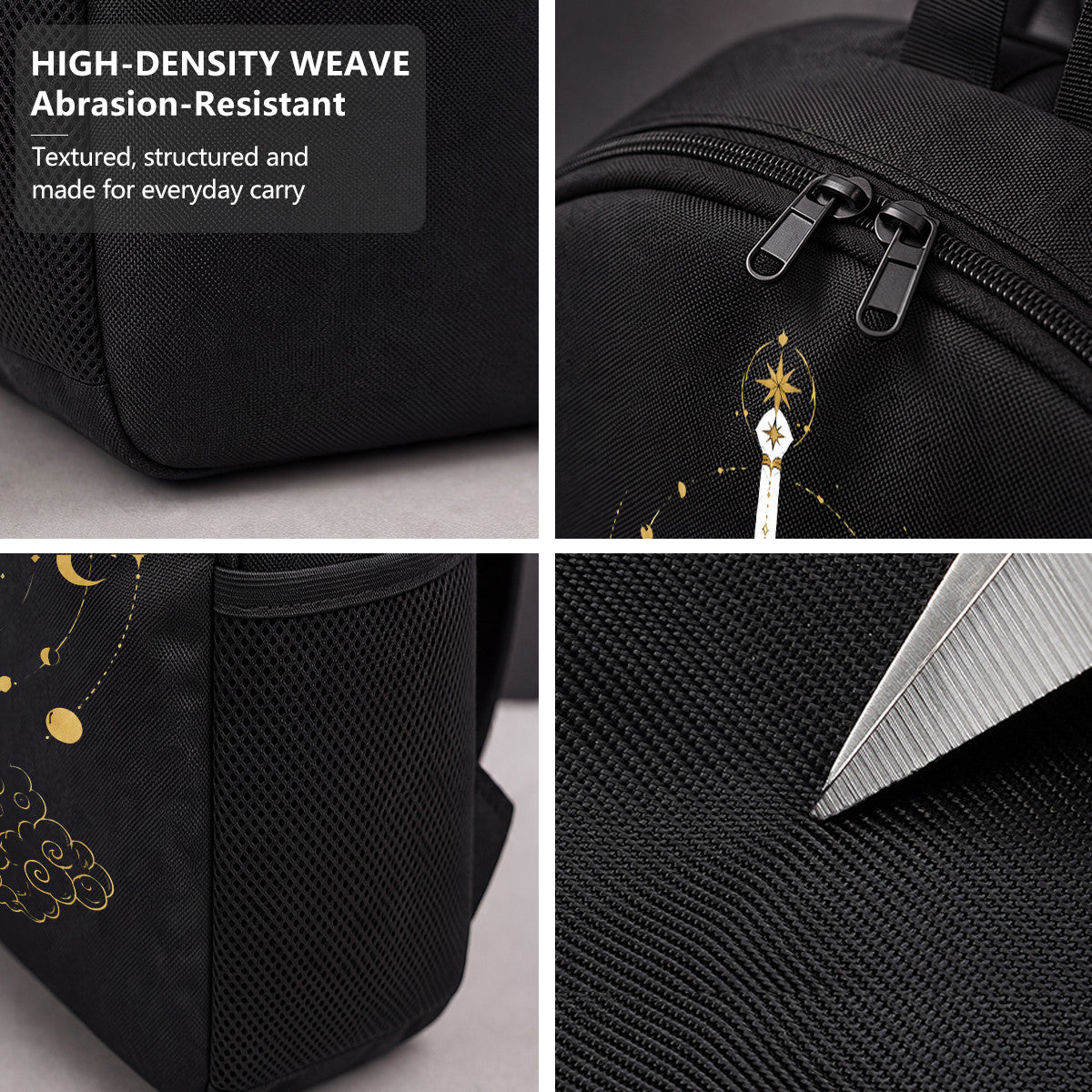 Dragon Sword Backpack, Fantasy Style, Durable High-Density Weave, Perfect for Campus & Commute