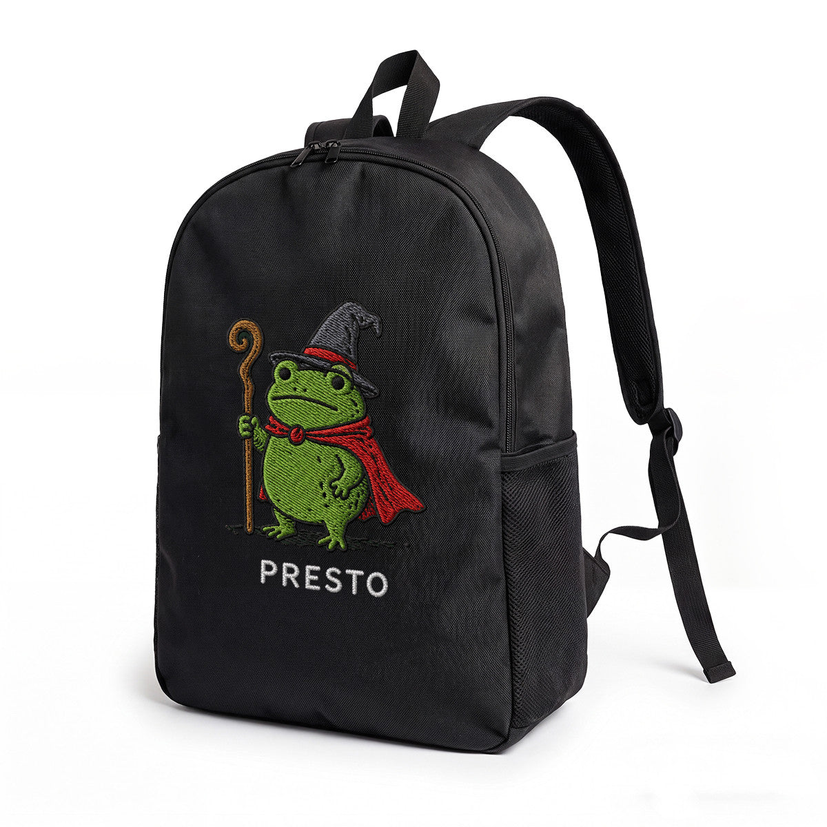 Presto Frog Wizard Backpack - Durable High-Density Weave, Campus & Commute Ready