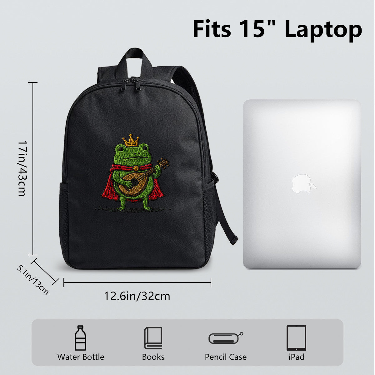 Frog Prince Mandolin Backpack - Durable High-Density Weave, Campus & Commute Ready