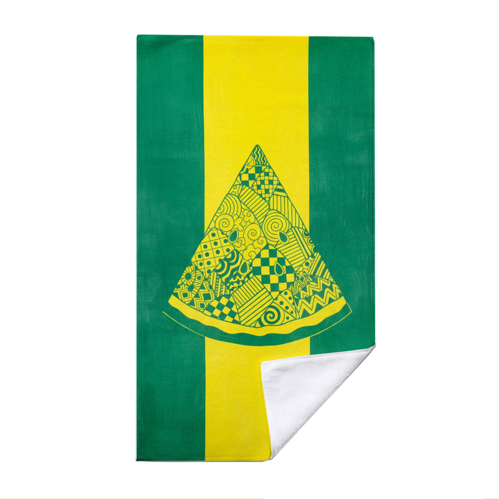 Tropical Geometric Beach Towel Quick Dry Microfiber Summer Vacation Gift
