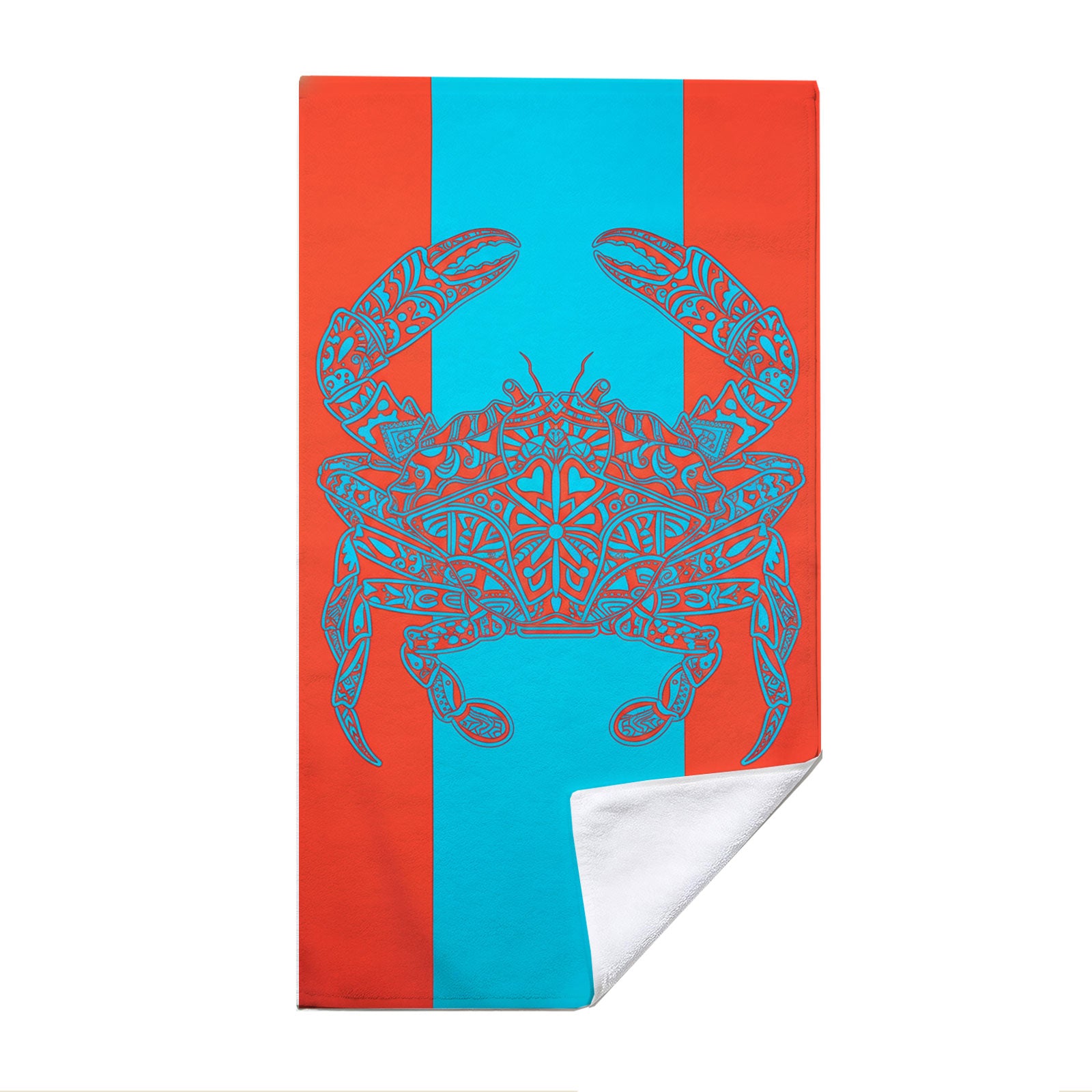 Marine Mandala Beach Towel Quick Dry Microfiber Summer Vacation Gift