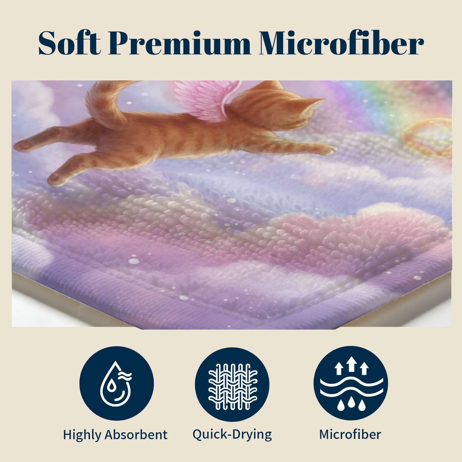 Dreamy Magic Beach Towel Fairy Tale Soft Quick Dry Summer Vacation Gift