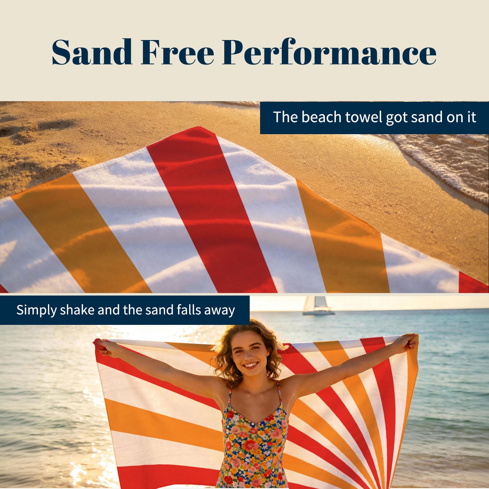 Retro Geometric Beach Towel Quick Dry Microfiber Summer Vacation Gift