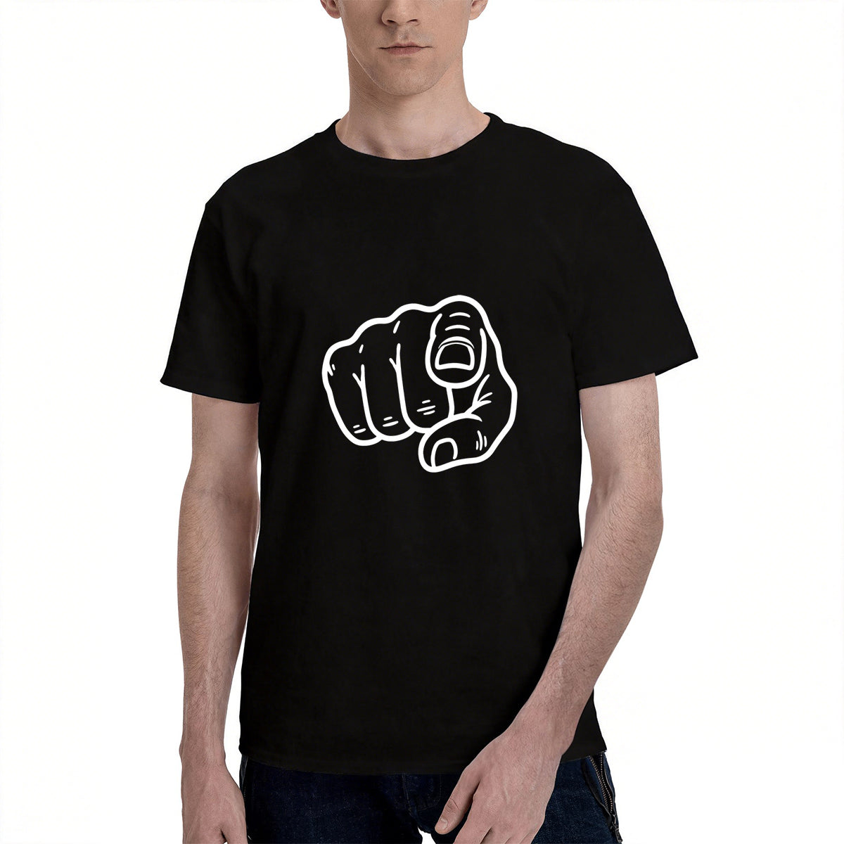 Men's Cotton T-shirt Funny Coffee Doodle Minimalist 100% Cotton Daily Wear