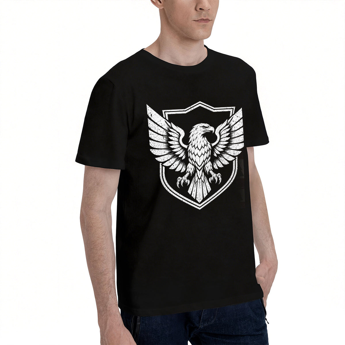 Men's Premium Cotton Minimalist Master of Tasks Graphic T-Shirt Casual Everyday Crew Neck Tee