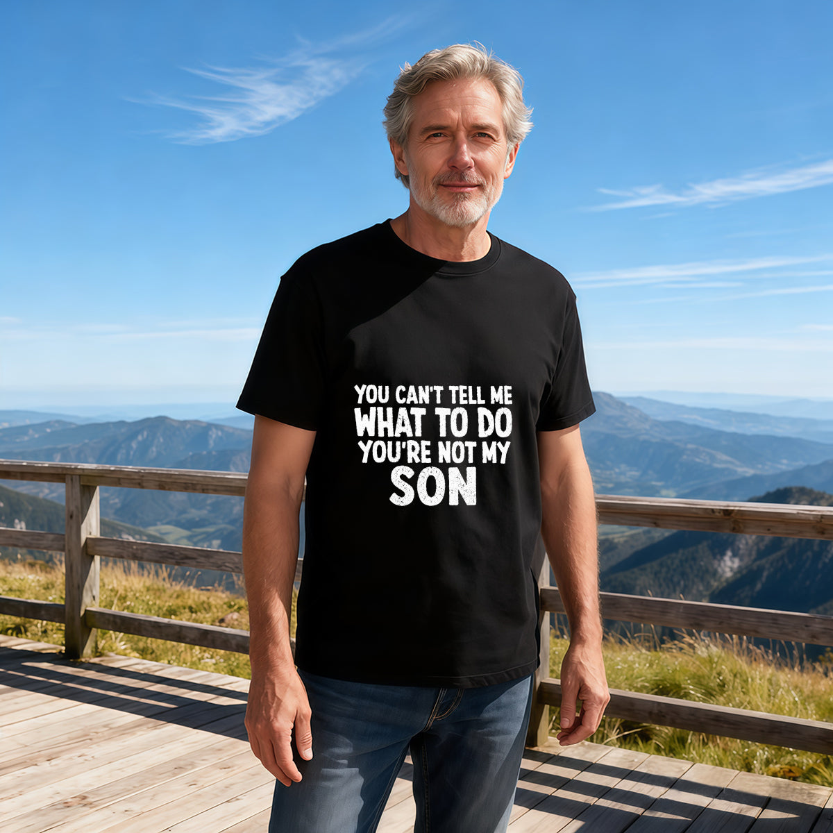 Men's Premium Cotton Sarcastic Grandfather Quote Graphic T-Shirt Casual Daily Wear