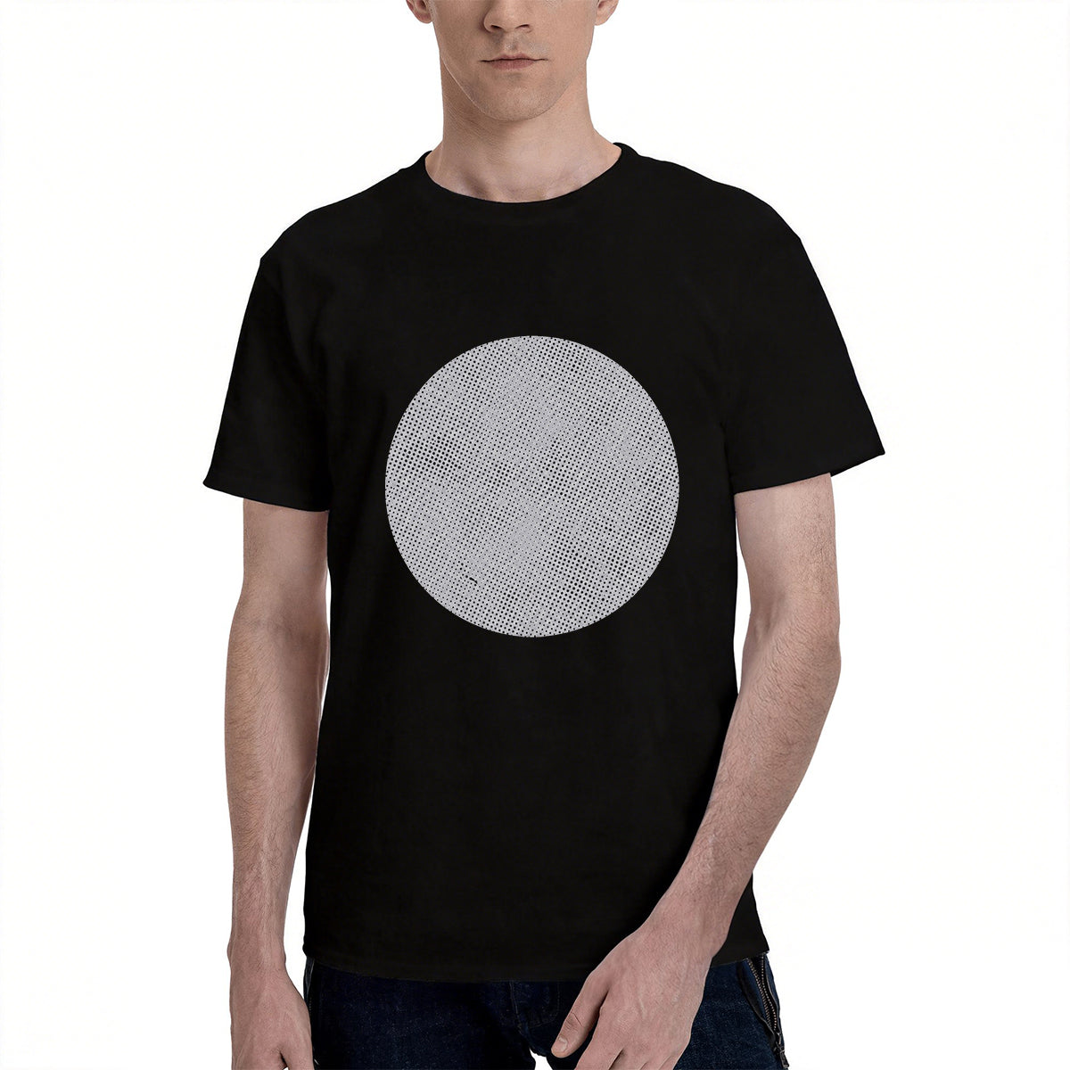 Men's Cotton Father and Daughters Heart Graphic T-Shirt Casual Family Everyday Tee