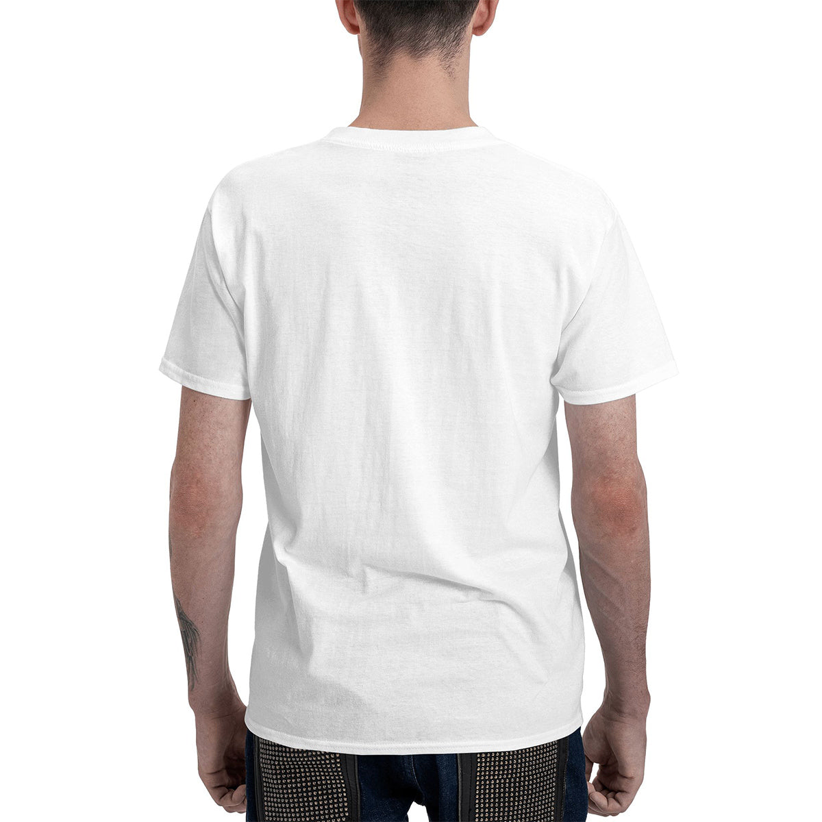 Men's Cotton Cool Dad No Cap Graphic T-Shirt Casual Streetwear Short Sleeve Tee