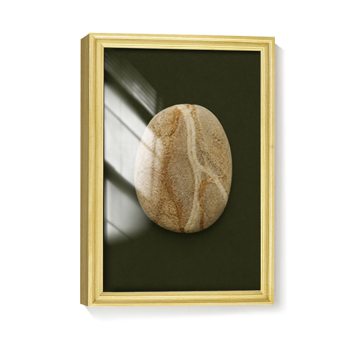 Vintage Botanical Leaf Canvas Wall Art Earth Tone Framed Decor Gift