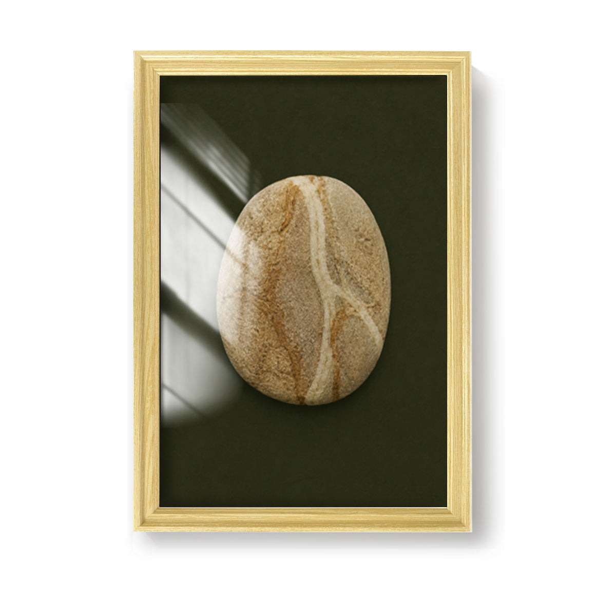 Vintage Botanical Leaf Canvas Wall Art Earth Tone Framed Decor Gift