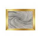 Modern Abstract Swirl Framed Wall Art Elegant Gold PS Frame Black and White Kinetic Lines Canvas for Living Room Decor