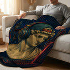 Gamer Statue Blanket - Retro Tech Art Design