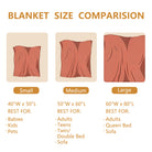 Cozy Fleece Blanket with Deer & Mountain Pattern, Soft Warmth for Home or Travel