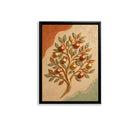 Framed Tree of Life Wall Art with Golden Fruits, Modern Home Decor for Living Room or Staircase