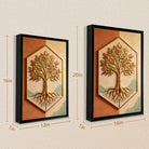 Framed Tree of Life Wall Art, 3D Relief Design, Perfect for Home Decor in Any Room