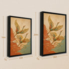 Elegant Flying Cranes Wall Art, 3D Relief Painting, Perfect for Home Decor in Any Room
