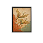Elegant Flying Cranes Wall Art, 3D Relief Painting, Perfect for Home Decor in Any Room