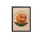 Elegant Golden Deer Wall Art, Modern Nordic Style, 3D Relief Design, Perfect Home Decor for Living Room or Bedroom