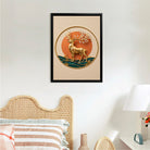 Elegant Golden Deer Wall Art, Modern Nordic Style, 3D Relief Design, Perfect Home Decor for Living Room or Bedroom