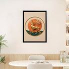 Elegant Golden Deer Wall Art, Modern Nordic Style, 3D Relief Design, Perfect Home Decor for Living Room or Bedroom