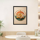 Elegant Lotus Flower Wall Art, Modern Decor with Crystal Accents, Perfect for Home or Office in California