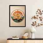 Elegant Lotus Flower Wall Art, Modern Decor with Crystal Accents, Perfect for Home or Office in California