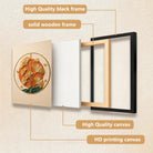 Modern Ginkgo Leaf Wall Art Framed Sculpture for Home Decor, Elegant Gold Accents, Perfect for Living Room or Office