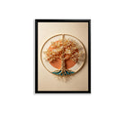 Elegant Tree of Life Wall Art Sculpture, Modern Decor with Gold Accents, Perfect for Home or Office