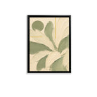 Abstract Floral Wall Art Print in Black Frame, Modern Home Decor for Living Room or Staircase