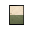 Abstract Landscape Painting in Black Frame, Modern Artwork for Home Decor