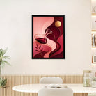 Abstract Wine Decanter Wall Art Print, Modern Home Decor, High-Quality Matte Finish, Perfect for Living Room or Kitchen