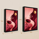 Abstract Wine Decanter Wall Art Print, Modern Home Decor, High-Quality Matte Finish, Perfect for Living Room or Kitchen