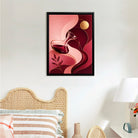 Abstract Wine Decanter Wall Art Print, Modern Home Decor, High-Quality Matte Finish, Perfect for Living Room or Kitchen