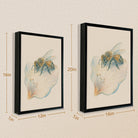 Framed Bee on Flower Art Print, Realistic Style, High-Quality Giclee, Perfect for Home Decor in Any Room