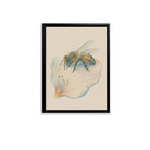 Framed Bee on Flower Art Print, Realistic Style, High-Quality Giclee, Perfect for Home Decor in Any Room