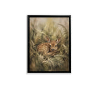 Framed Deer Fawn Art Print in Natural Ferns Style, Perfect for Home Decor or Gift