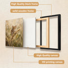 Framed Oil Painting of a Mouse in Wheat Field, Realistic Style, High-Quality Artwork for Home Decor