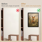 Framed Fox Art Print in Oil Style, Premium Quality Canvas, Perfect for Home Decor or Gift