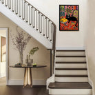 Framed Cat with Lemons Art Print, Vibrant Floral Style, High-Quality Matte Finish, Perfect Home Decor for Any Room