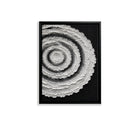 Abstract Spiral Wall Art Print in Black Frame, Modern Home Decor for Living Room or Staircase