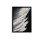Abstract Black White Brushstroke Art Print Modern Framed Canvas Perfect for Home Office Decor