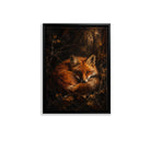 Framed Fox Art Print in Warm Forest Tones, High-Quality Canvas, Perfect Home Decor for Living Room or Bedroom