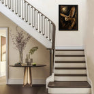 Framed Barn Owl Art Print, Realistic Wildlife Painting, High-Quality Canvas, Perfect Home Decor for Living Room or Bedroom