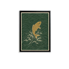 Framed Koi Fish Art Print, Japanese Style, Premium Quality, Perfect for Home Decor in Any Room