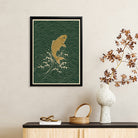 Framed Koi Fish Art Print, Japanese Style, Premium Quality, Perfect for Home Decor in Any Room