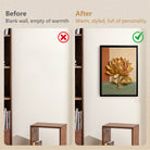 Golden Lotus Wall Art, Modern Abstract Painting, High-Quality Framed Canvas, Perfect for Home Decor in California